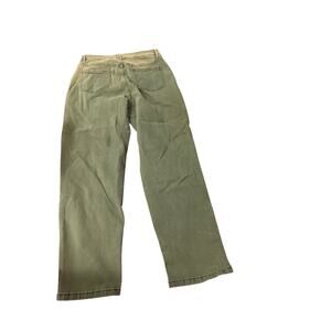 Olive Green High Rise Straight Leg Utility Jeans Size 1X